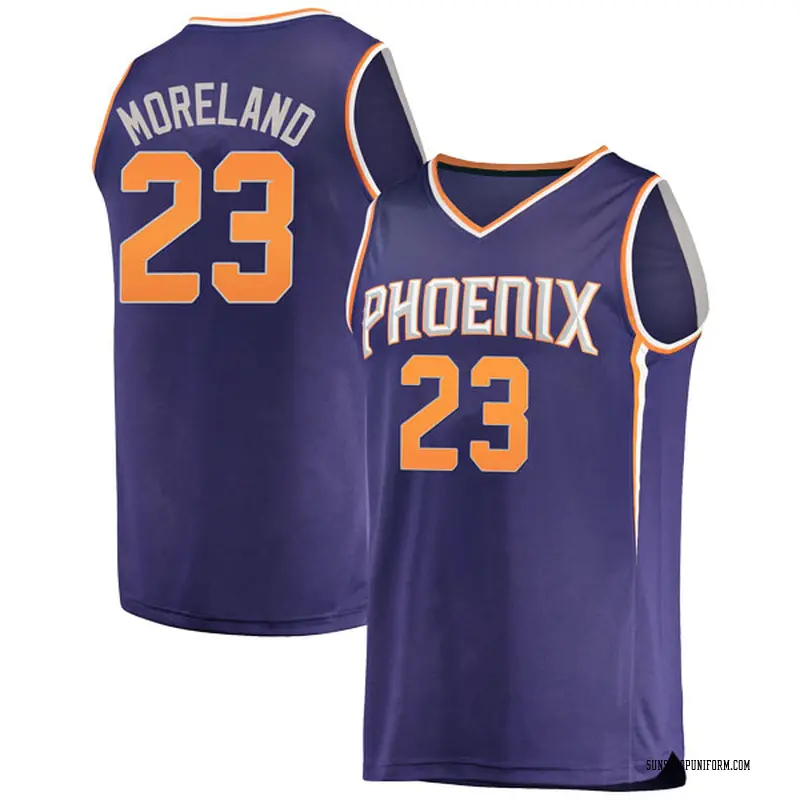 Fanatics Branded Phoenix Suns Swingman Purple Eric Moreland Fast Break Jersey - Icon Edition - Youth