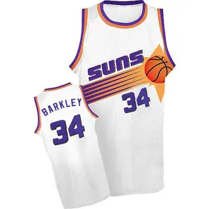 Phoenix Suns Authentic White Charles Barkley Throwback Jersey - Men's