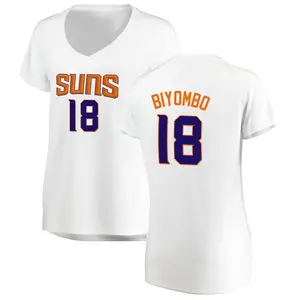 Phoenix Suns 18 Bismack Biyombo 2022-23 Statement Edition Black Men Jersey  - Bluefink